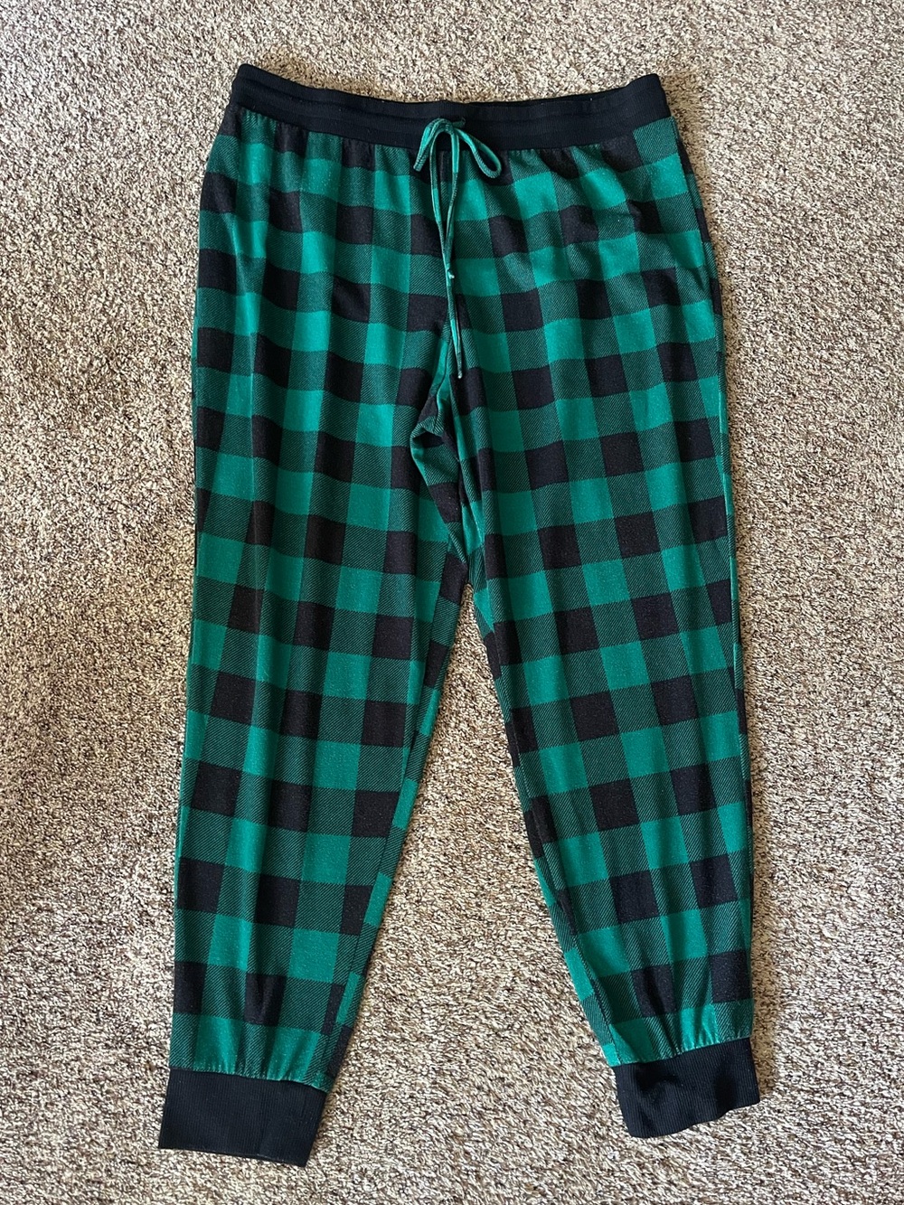 Maurices Green and Black Buffalo Plaid Kids Pajama Bottoms